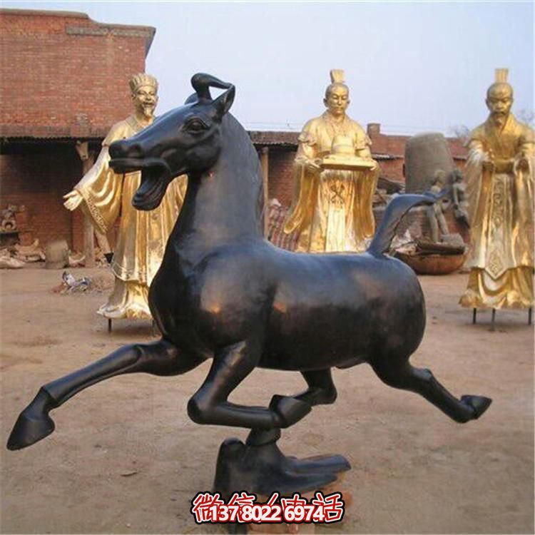 仿铜动物景观玻璃钢雕塑