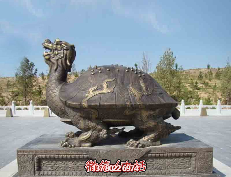 玻璃钢龙龟雕塑,点缀公园里的创意行走 玻璃钢龙龟雕塑,点缀公园里的创意行走