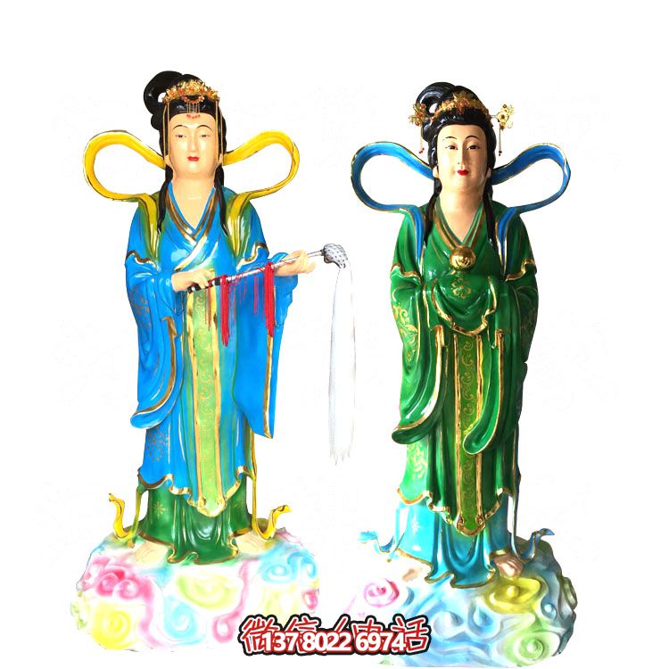七仙女玻璃钢雕塑，打造完美园林