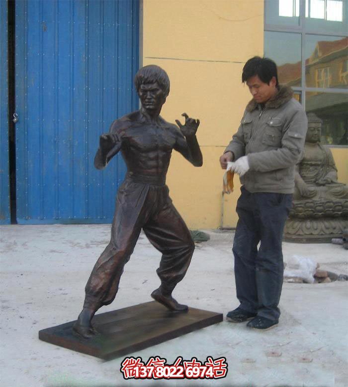 李小龙铜雕之星影视城 李小龙铜雕之星影视城