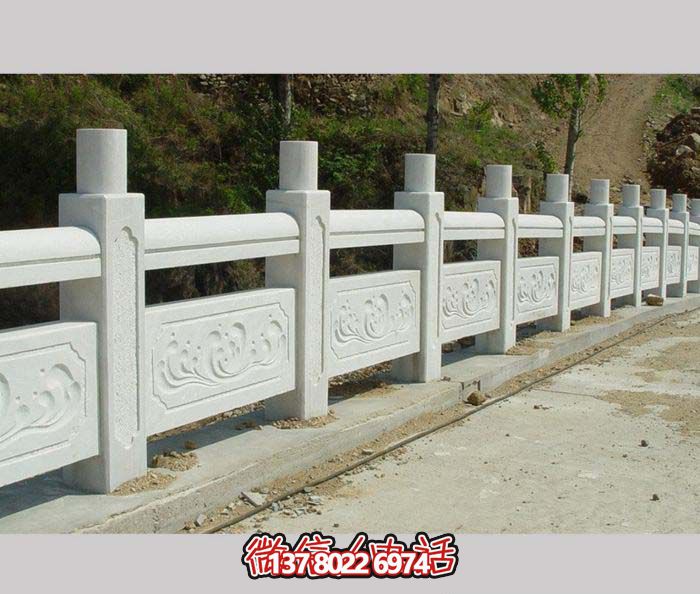 汉白玉栏杆石雕,为景区山道增添美感 汉白玉栏杆石雕,为景区山道增添美感