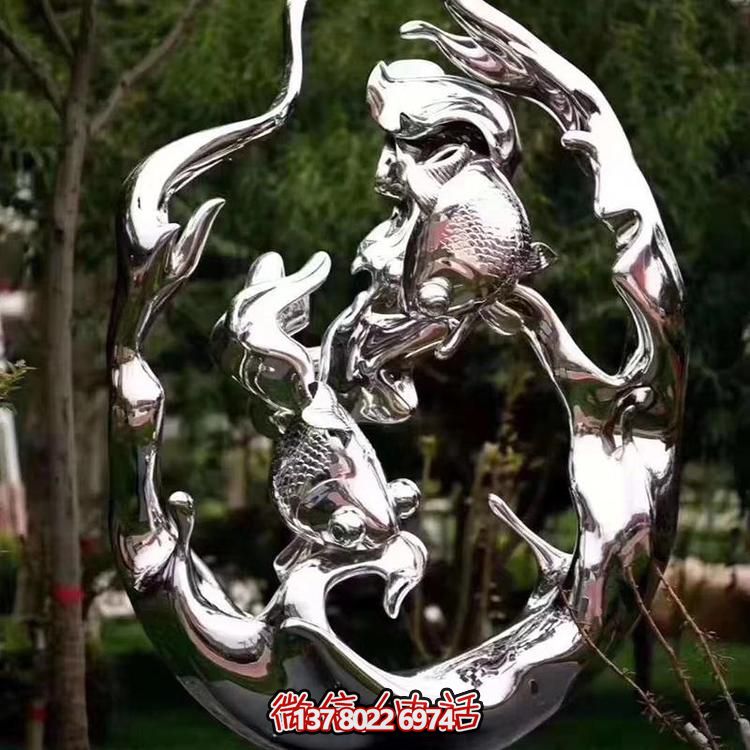 不锈钢雕塑，为景观广场和园林增添抽象艺术
