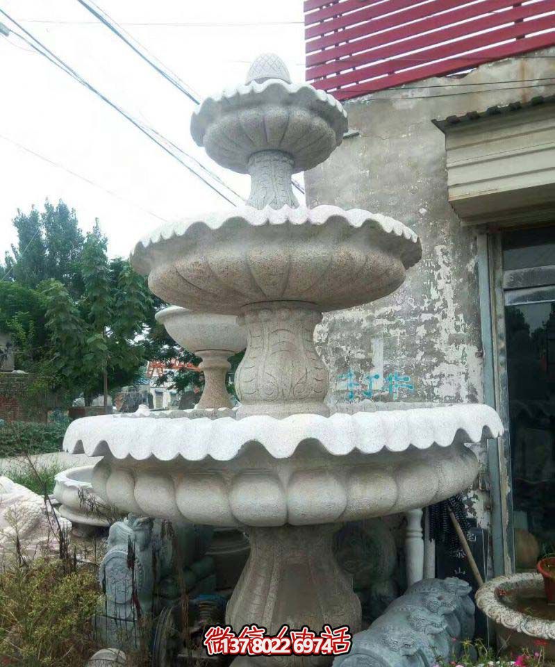 精美多层石雕景观喷泉,打造完美公园 精美多层石雕景观喷泉,打造完美公园