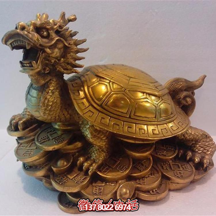 精美大型铜雕龙龟摆件，点缀您的庭院与公司寺庙