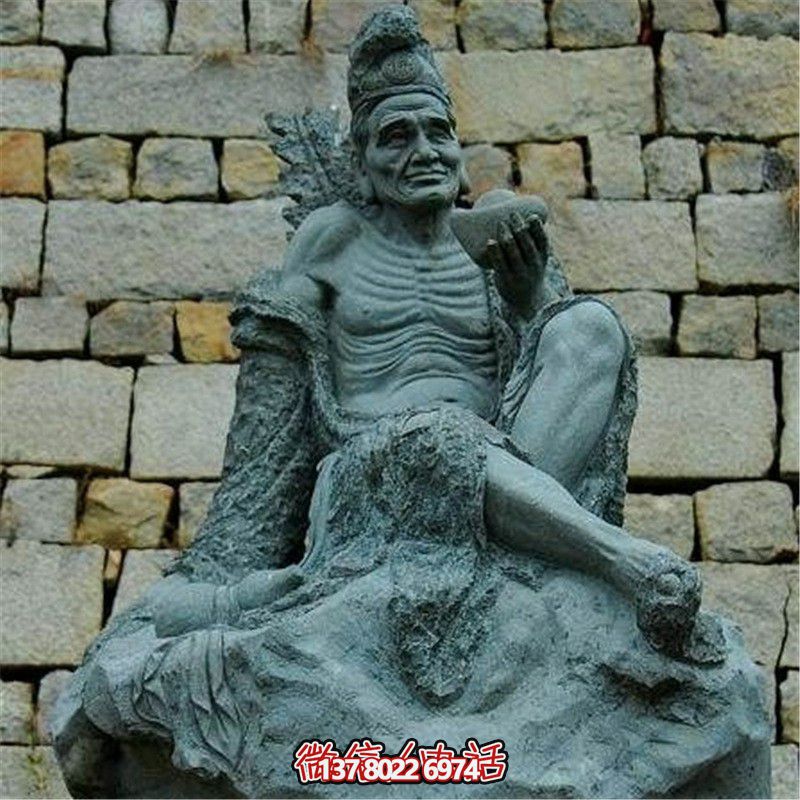 景区济公石雕雕塑，带你感受大自然的魅力
