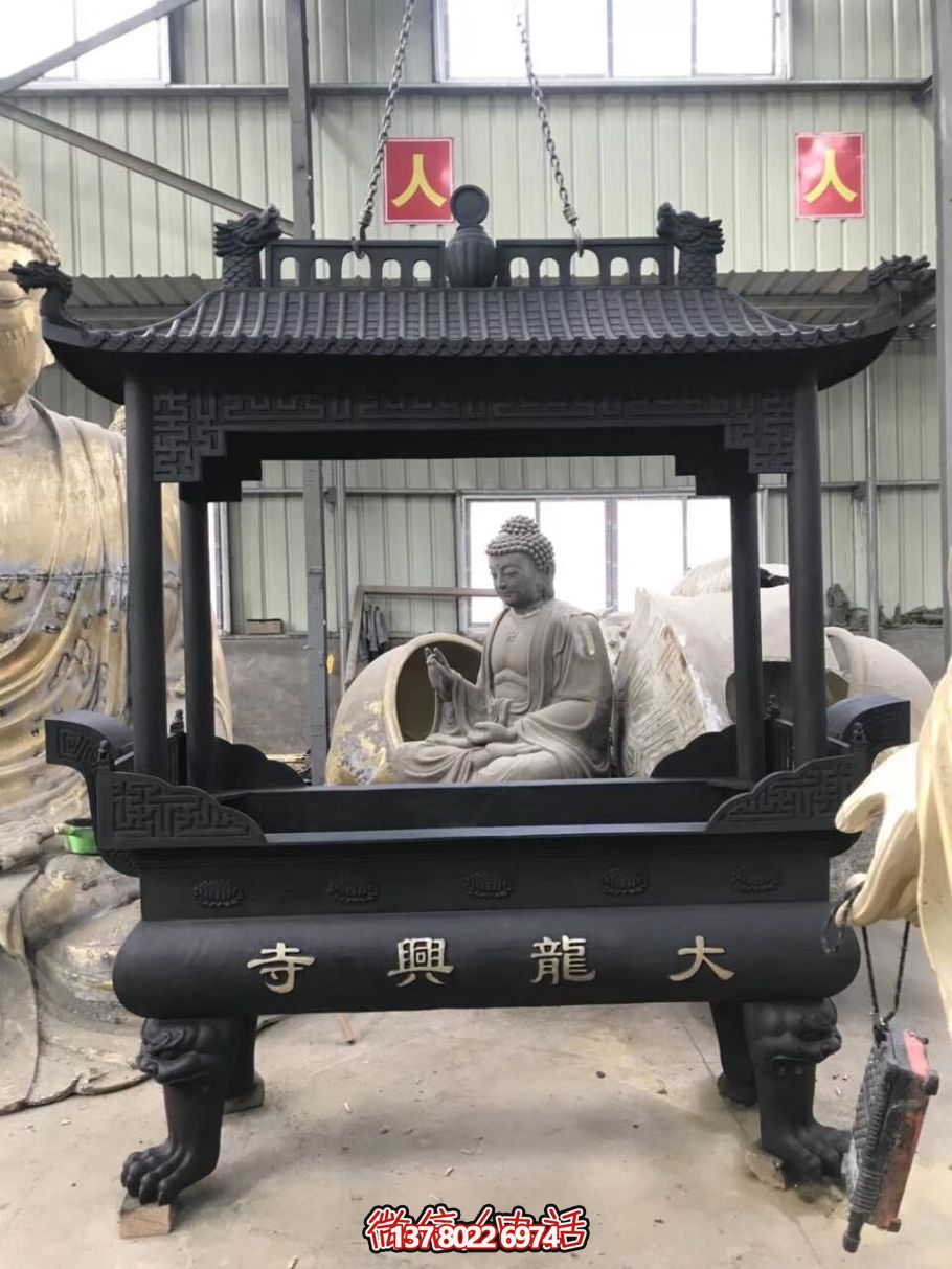 简约宝铸铁浮雕香炉——漫步古朴之美