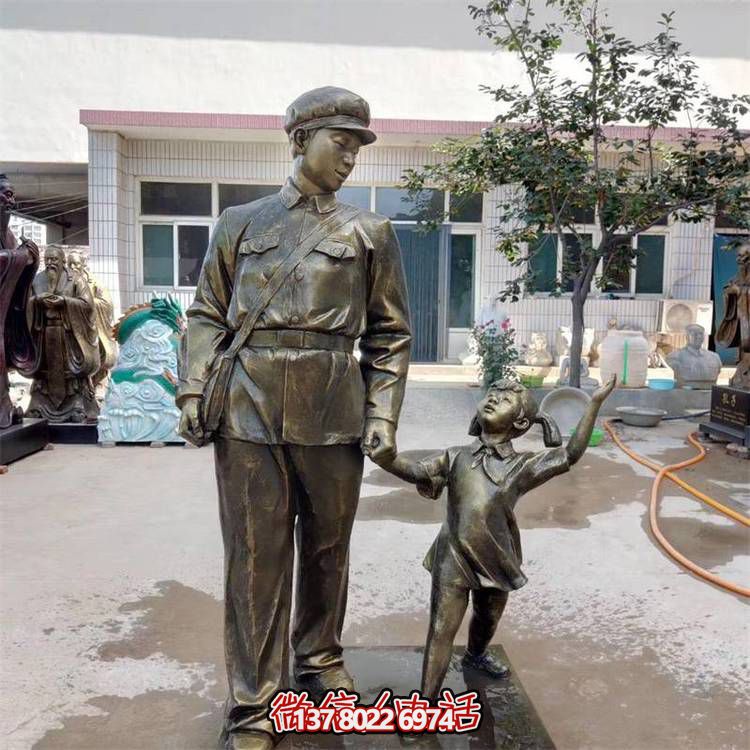 玻璃钢雕塑，传承名人精神，校园记忆经典