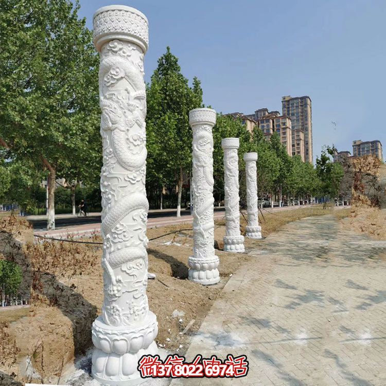 传统文化灵魂,中国龙纹大理石柱雕刻景观摆放 传统文化灵魂,中国龙纹大理石柱雕刻景观摆放