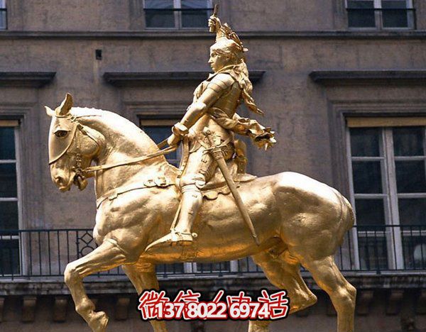 不锈钢雕塑凯撒大帝骑马 不锈钢雕塑凯撒大帝骑马
