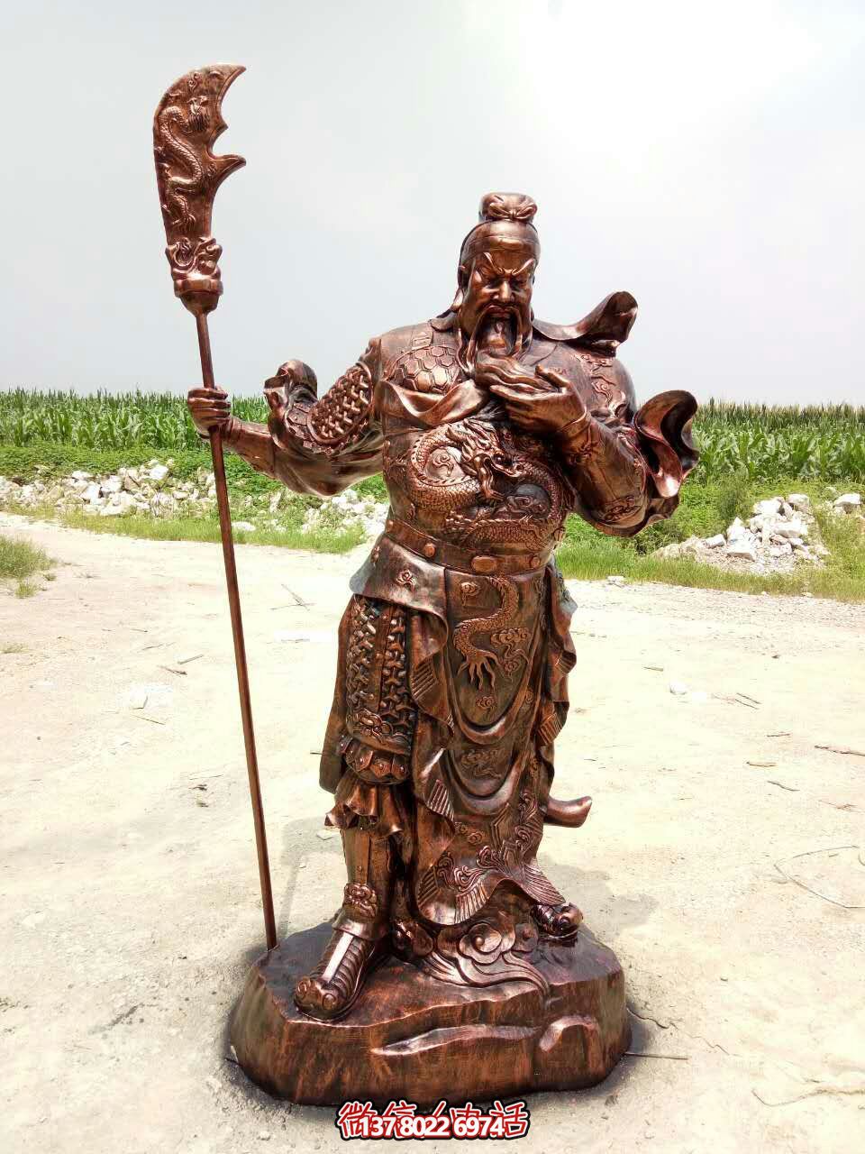 品质精良的关公户外铜雕雕塑