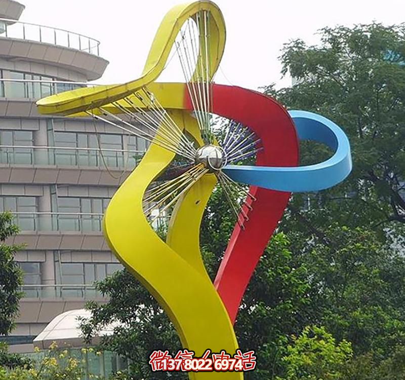 不锈钢大型风车雕塑