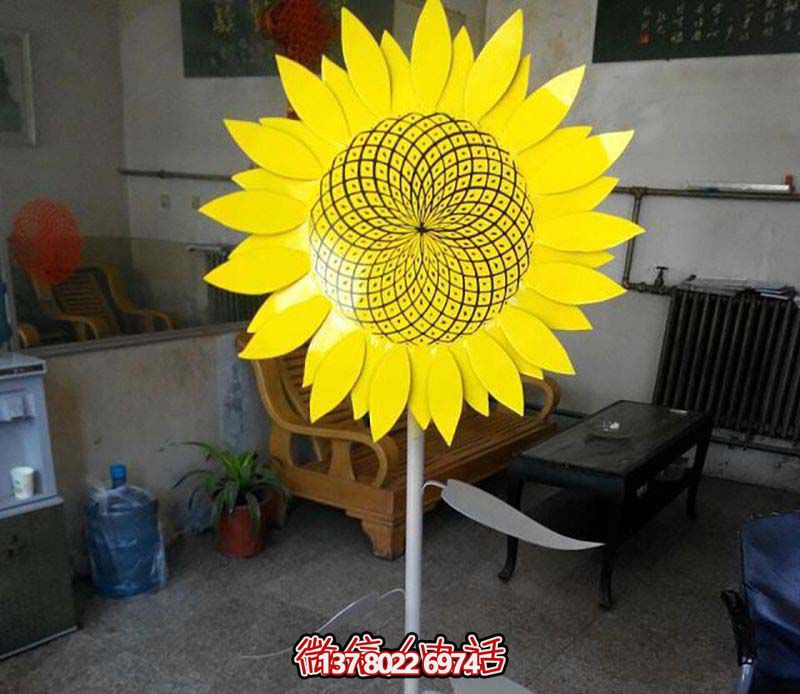 不锈钢游乐园草坪摆放雕塑,向日葵装饰 不锈钢游乐园草坪摆放雕塑,向日葵装饰