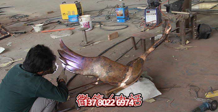 大雁公园动物铜雕铸造雕塑