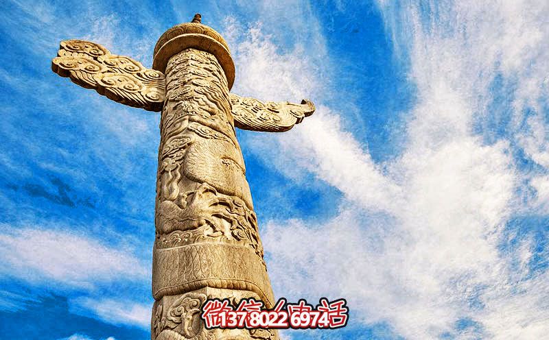 旅游景点广场摆放大理石华表雕刻 旅游景点广场摆放大理石华表雕刻