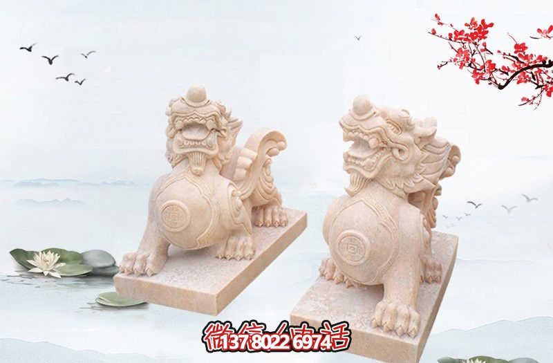 石雕神兽大理石貔貅雕塑
