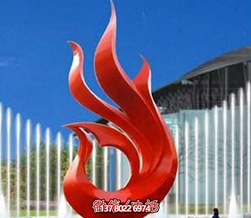 景区喷漆装饰摆件不锈钢红色喷漆海浪浪花雕塑 景区喷漆装饰摆件不锈钢红色喷漆海浪浪花雕塑