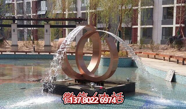 公园不锈钢喷泉雕塑 公园不锈钢喷泉雕塑