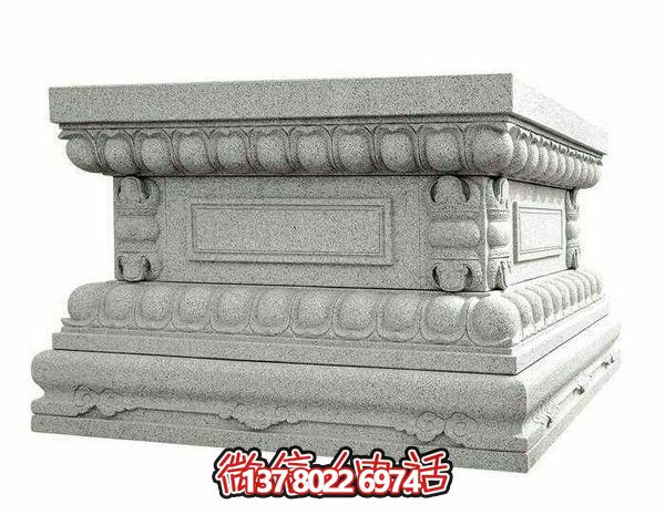 花岗岩方形须弥座雕塑
