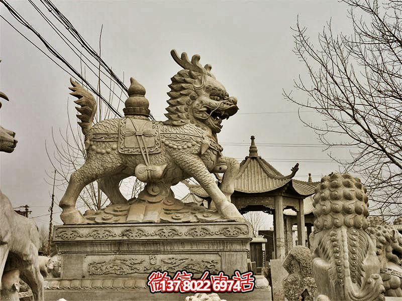 石雕庭院广场大型户外动物景观神兽貔貅雕塑 石雕庭院广场大型户外动物景观神兽貔貅雕塑