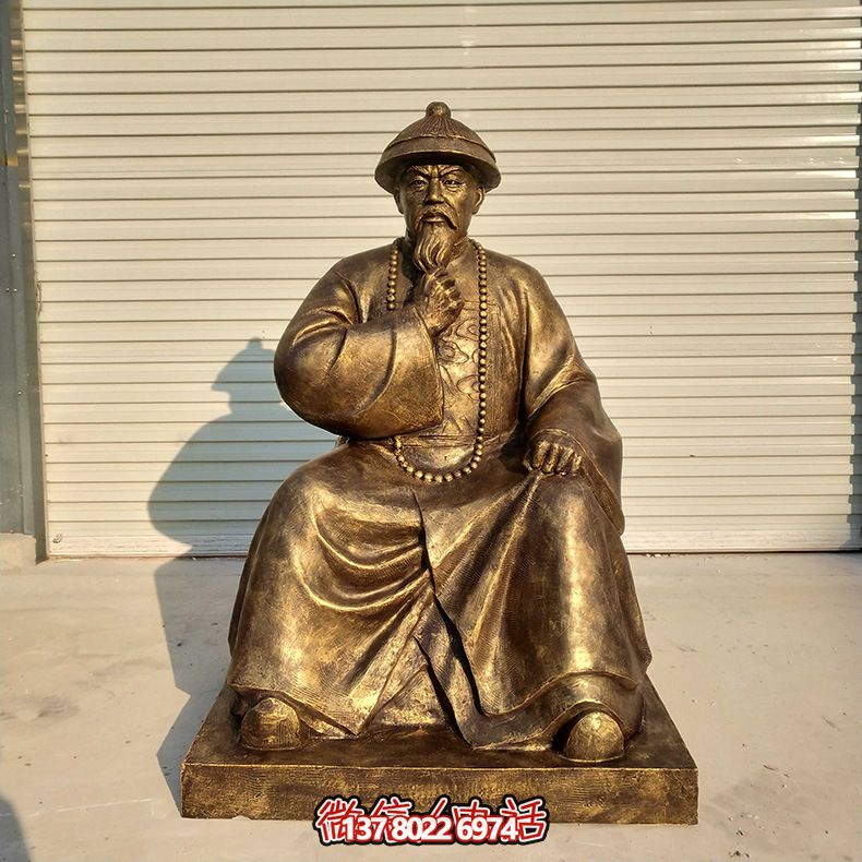 城市景区历史文化名人玻璃钢仿铜林则徐坐姿雕像 城市景区历史文化名人玻璃钢仿铜林则徐坐姿雕像