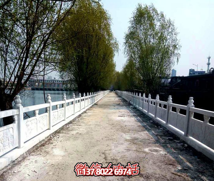 景区河道护栏汉白玉装饰雕塑