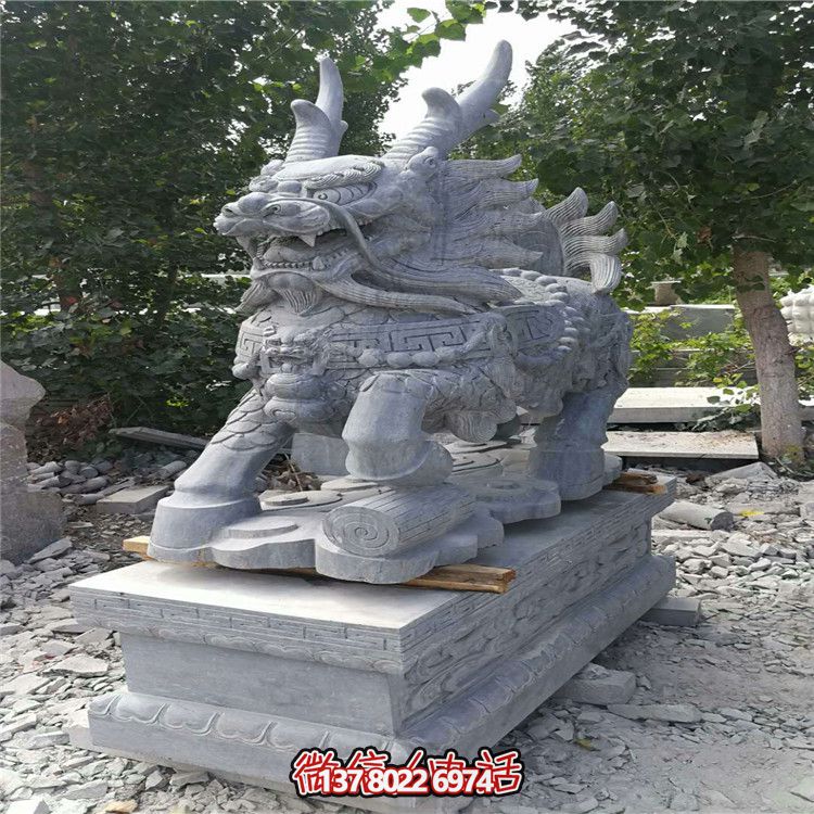 户外园林大型景观麒麟雕塑 户外园林大型景观麒麟雕塑