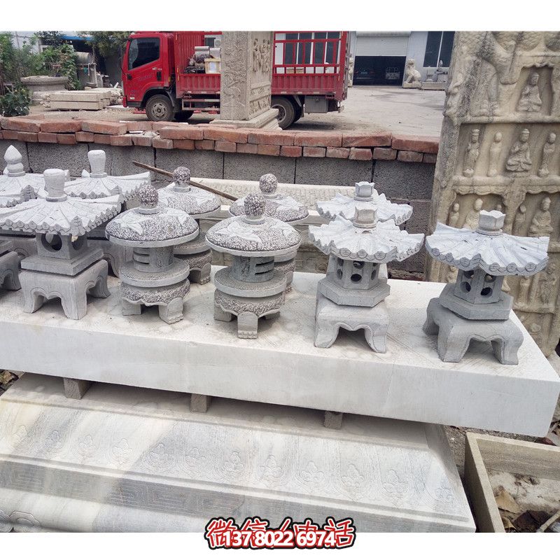 石灯仿古庭院石灯笼日式照明公园装饰摆件 石灯仿古庭院石灯笼日式照明公园装饰摆件