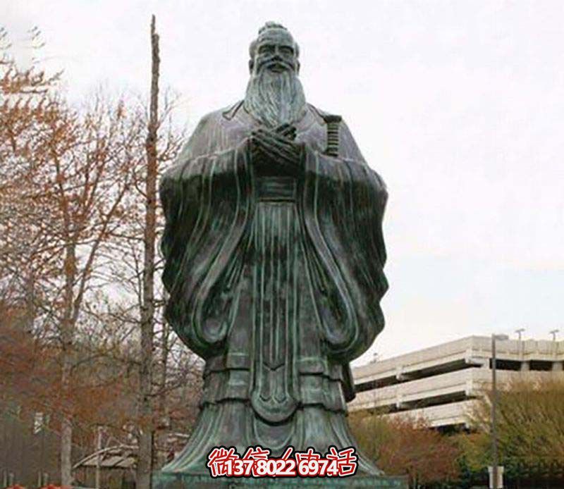 园林大型户外道家代表人物老子做旧青铜雕 园林大型户外道家代表人物老子做旧青铜雕