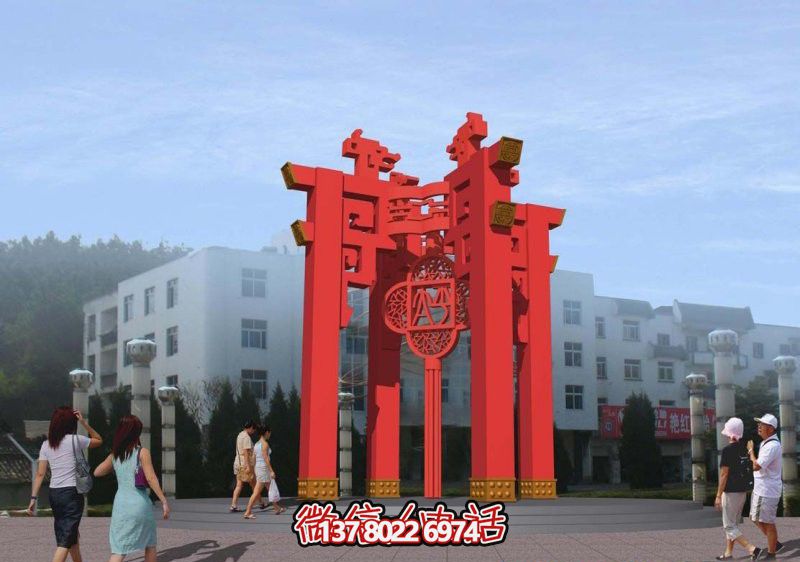 不锈钢广场大型抽象灯笼雕塑 不锈钢广场大型抽象灯笼雕塑