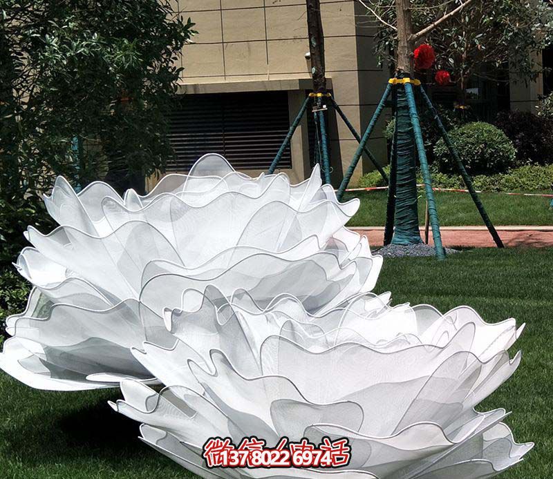 公园景区不锈钢艺术仿真花朵雕塑 公园景区不锈钢艺术仿真花朵雕塑