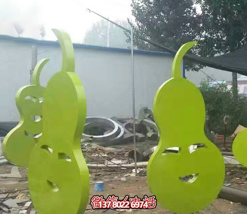 景区创意玻璃钢梨雕塑 景区创意玻璃钢梨雕塑