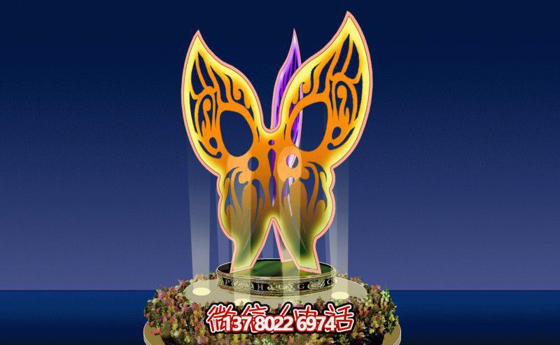 酒店不锈钢抛光蝴蝶雕塑