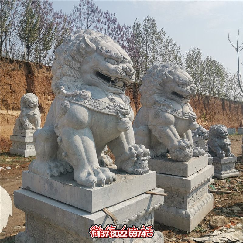 大型仿真动物石雕狮子雕塑 大型仿真动物石雕狮子雕塑