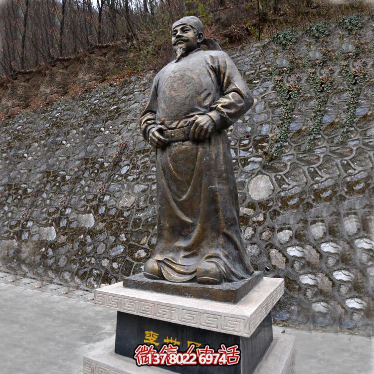森林公园摆放站姿纯铜唐太宗李世民铜雕塑像 森林公园摆放站姿纯铜唐太宗李世民铜雕塑像